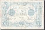 France 5 Francs Banknote, 5 F 1912-1917 ''Bleu'', 1915-12-15 -