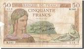 France 50 Francs Banknote, 50 F 1934-1940 ''Cérès'', 1935-01-17 -