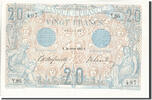 France 20 Francs Banknote, 20 F 1905-1913 ''Bleu'', 1906-01-26 -
