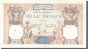 France 1000 Francs Banknote, 1 000 F 1927-1940 ''Cérès et Mercure'' -