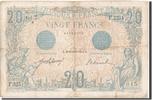 France 20 Francs Banknote, 20 F 1905-1913 ''Bleu'', 1912-11-29 -