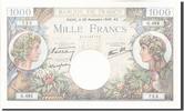France 1000 Francs Banknote, 1 000 F 1940-1944 ''Commerce et Industrie'' -