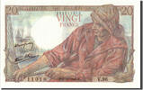 France 20 Francs Banknote, 20 F 1942-1950 ''Pêcheur'', 1943-10-07 -