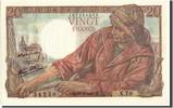 France 20 Francs Banknote, 20 F 1942-1950 ''Pêcheur'', 1943-04-15 -