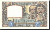 France 20 Francs Banknote, 20 F 1939-1942 ''Science et Travail'' -
