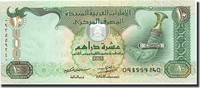 United Arab Emirates 10 Dirhams 1998 Banknote, 1998, KM:20a UNZ 183.66 元  ＋  41.42 元 运费