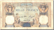 France 1000 Francs 1 000 F 1927-1940 ''Cérès et Mercure'', 1936-09-17 -