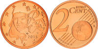 France 2 Euro Cent Proof / BE, Copper Plated Steel, KM:New -