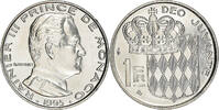 Monaco Franc Coin, Rainier III, Paris, Nickel, KM:140 -
