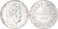 France 5 Francs Coin, Louis-Philippe, Lille, Silver -