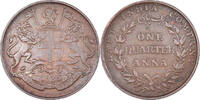 INDIA-BRITISH 1/4 Anna Coin, Bombay, Copper, KM:446.2 -