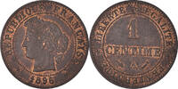 France Centime Coin, Cérès, Paris, Bronze, KM:826.1 -