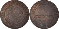 France Centime Coin, Cérès, Paris, Bronze, KM:826.1 -
