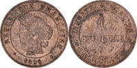France Centime Coin, Cérès, Paris, Bronze, KM:826.1 -