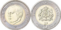 Morocco 5 Dirhams Mohammed VI, Bi-Metallic, KM:109 -