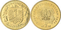 Poland 2 Zlote Warsaw, Brass, KM:484 -