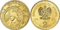Poland 2 Zlote Warsaw, Brass, KM:479 -