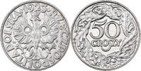 Poland 50 Groszy Warsaw, Nickel, KM:13 -