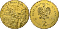 Poland 2 Zlote Warsaw, Brass, KM:524 -