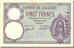 Tunisia 20 Francs Banknote, 1941-10-23 -