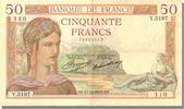 France 50 Francs Banknote, 50 F 1934-1940 ''Cérès'', 1935-10-17 -