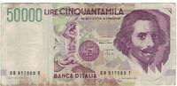 Italy 50,000 Lire Banknote, 1992-05-27, KM:116a -