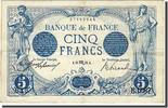 France 5 Francs Banknote, 5 F 1912-1917 ''Bleu'' -