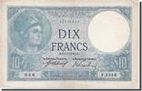 France 10 Francs Banknote, 10 F 1916-1942 ''Minerve'', 1916-07-18 -