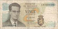 Belgium 20 Francs 1964-06-15, KM:138 -
