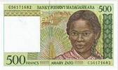 Madagascar 500 Francs = 100 Ariary S -