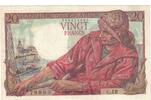 France 20 Francs Pêcheur, C.19, Fayette:13.2, KM:100a -