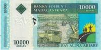 Madagascar 10,000 Ariary Banknote, KM:85 -