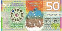 Australia Tourist Banknote Banknote, 2015, 50 dollars ,Colorful Plastic UNZ 150.19 元  ＋  41.42 元 运费