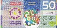 Australia Tourist Banknote Banknote, 50 dollars ,Colorful Plastic -