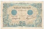 France 20 Francs Noir, M.855, Fayette:9.3, KM:61a -