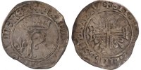 France Karolus or Dizain Coin, Tours, Silver, Duplessy:593 -