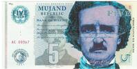 Private proofs / unofficial Not Applicable Banknote, FANTASY BANKNOTE 5 ZILCHY MUJAND -