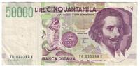 Italy 50,000 Lire Banknote, 1992-05-27, KM:116c -