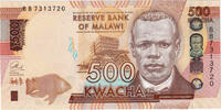 Malawi 500 Kwacha Banknote, 2014-01-01, KM:New -