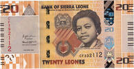Sierra Leone 20 Leones Banknote, 2022-04-27 -