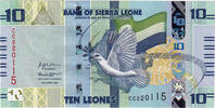 Sierra Leone 10 Leones Banknote, 2022-04-27 -