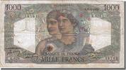 France 1000 Francs Banknote, 1 000 F 1945-1950 ''Minerve et Hercule'' -