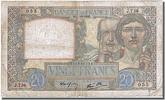 France 20 Francs Banknote, 20 F 1939-1942 ''Science et Travail'' -