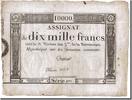 France 10,000 Francs Banknote, Chaignet, KM:A82, Lafaurie:177 -