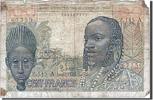 West African States 100 Francs Banknote, 1961-03-20 -