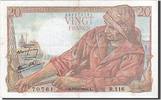 France 20 Francs 1944 Banknote, 1944-02-10, Fayette:13.8, KM:100a VZ 141.82 元  ＋  41.42 元 运费