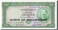 Mozambique 100 Escudos Banknote, 1961-03-27, KM:109a -