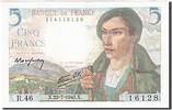 France 5 Francs Banknote, 1943-07-22, Fayette:5.2, KM:98a -