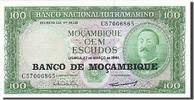 Mozambique 100 Escudos Banknote, 1961-03-27, KM:109a -
