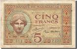 Madagascar 5 Francs 1930 Banknote, Undated, KM:35 SS+ 417.94 元  ＋  41.42 元 运费
